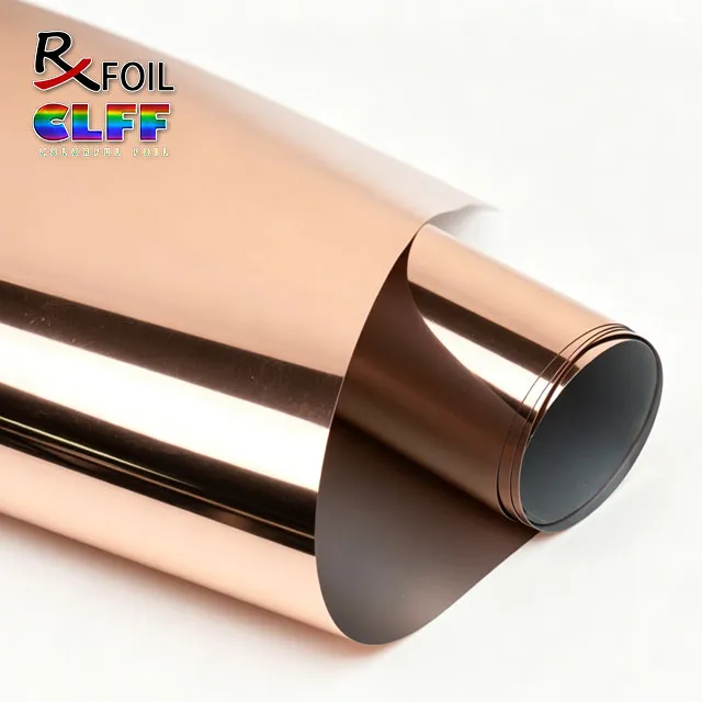 0.20MM Metallic Glossy Light-Bronzonish Rose Gold PU HTV