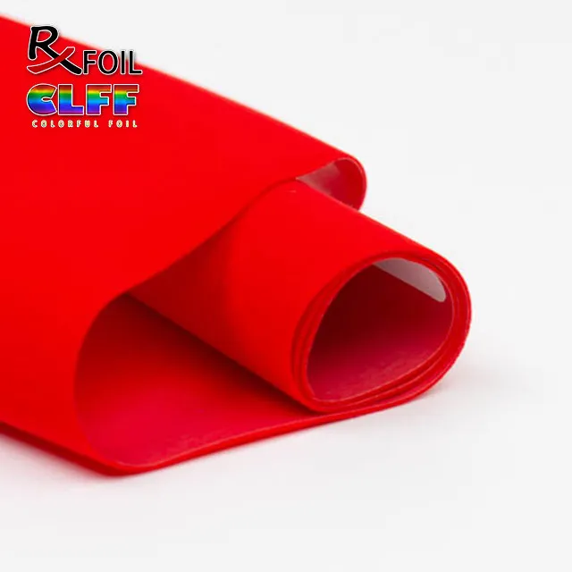 0.76MM Red Flock PU HTV