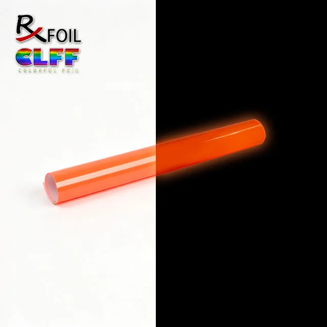 0.22MM Glow in the Dark Matte Coral PU HTV