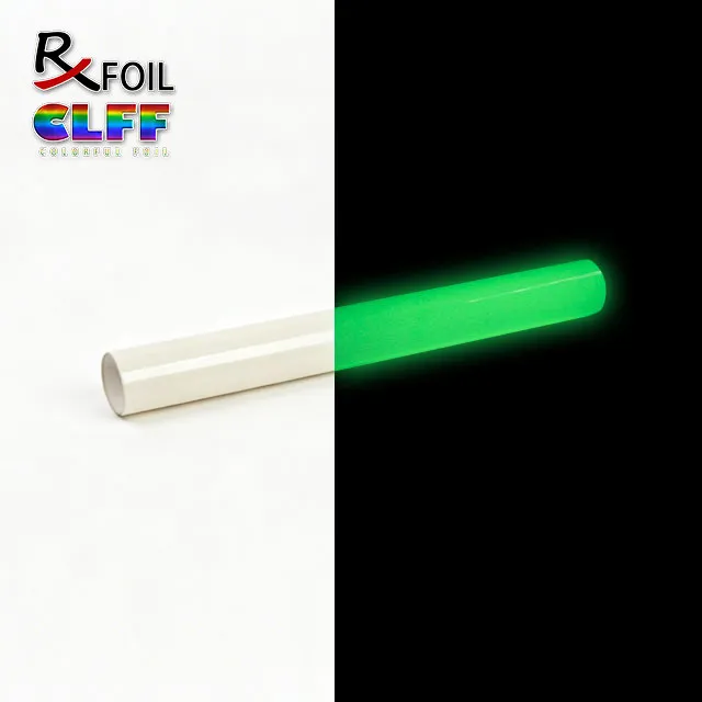 0.22MM Glow in the Dark Matte White PU HTV