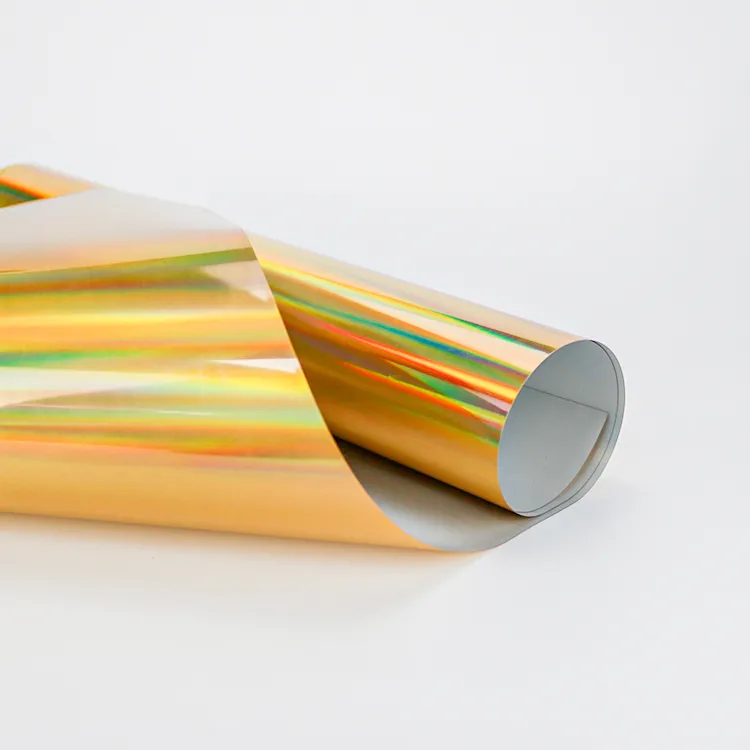 0.2MM Gold Hologram PU HTV